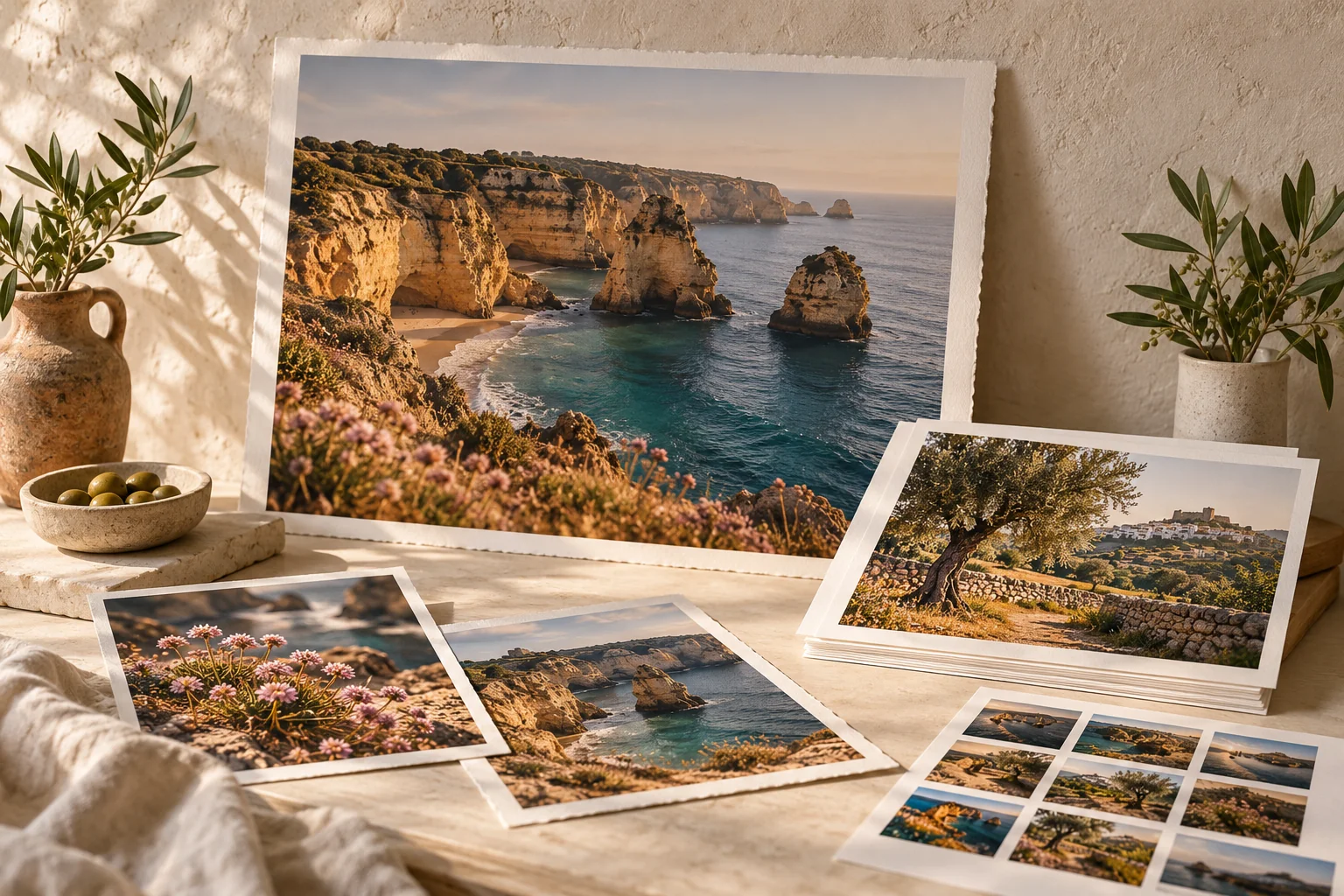 fotografias impressas e ampliações de paisagens