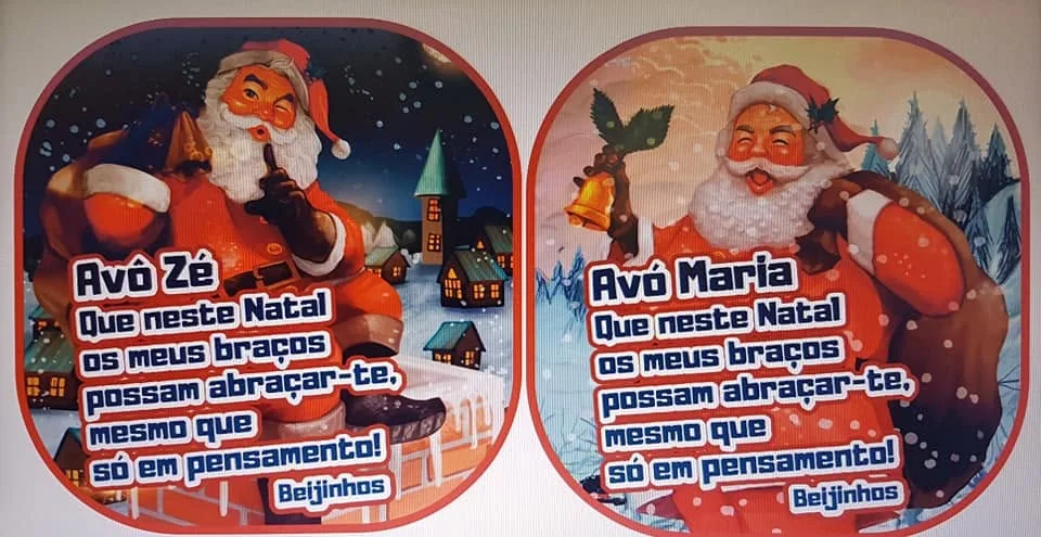 Enfeites com nomes, mensagens ou ilustrações para decorar a árvore e oferecer no Natal.