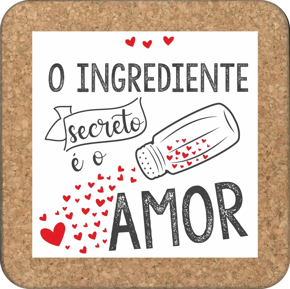 Peças de cozinha com mensagens e desenhos para oferecer ou usar no dia a dia.