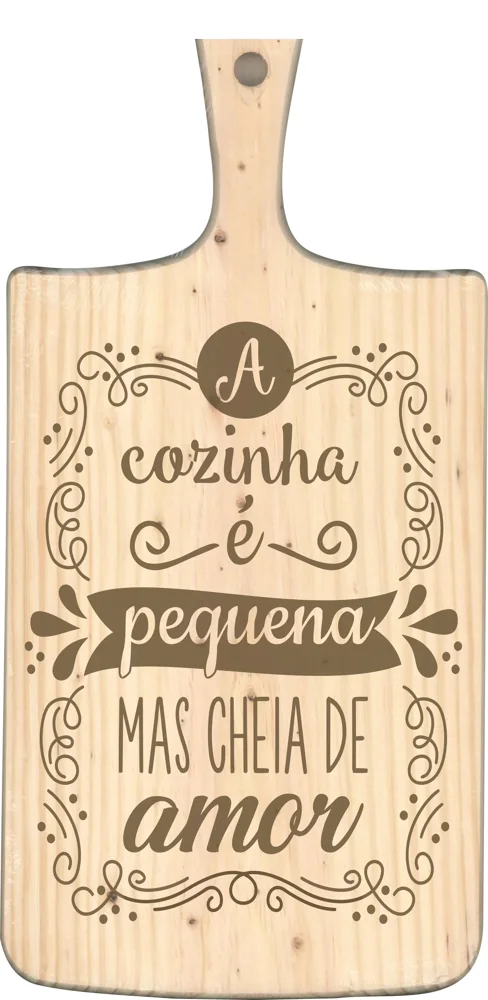 Peças de cozinha com mensagens e desenhos para oferecer ou usar no dia a dia.